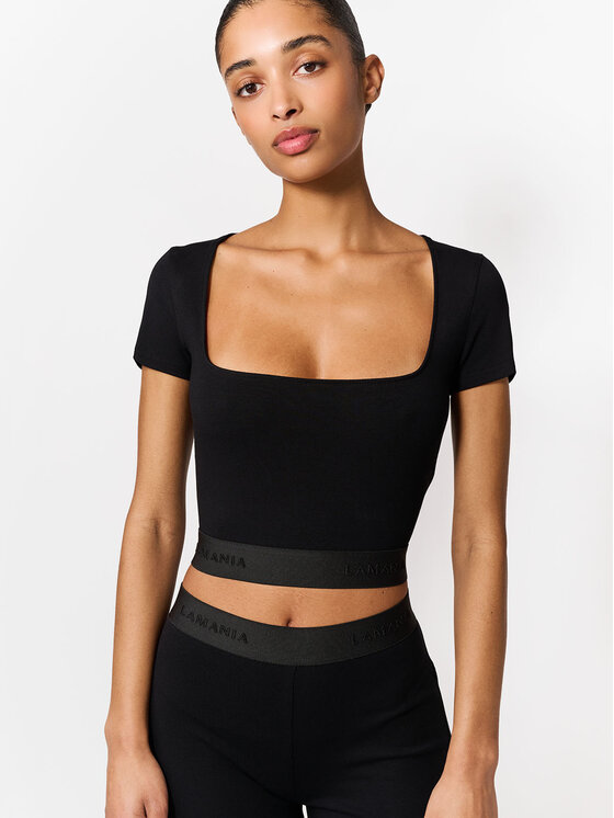 La Mania La Mania Top LEX Čierna Basic Fit