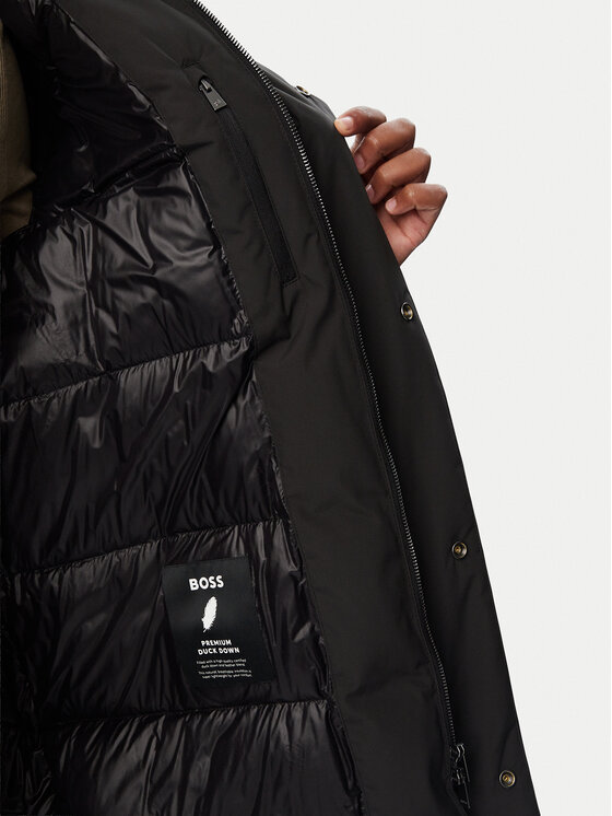 BOSS BOSS Пухено яке C-Delio 505685113 Черен Regular Fit