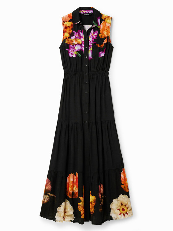 Desigual Desigual Повсякденна сукня Suiza-Lacroix 23SWVW77 Чорний Regular Fit