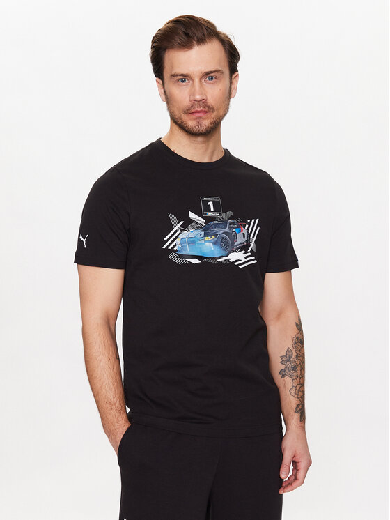 Puma Puma Marškinėliai Bmw M Motorsport M4 Gt3 538915 Juoda Regular Fit