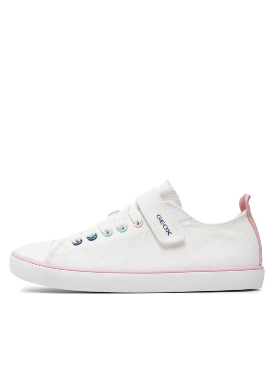 Geox Geox Trampki J Gisli Girl J454NA 00010 C1000 D Biały