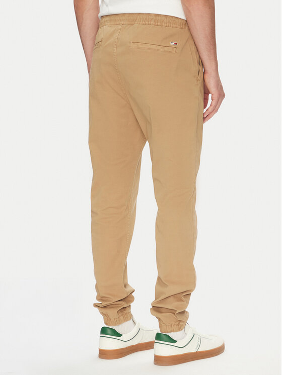 Tommy Jeans Tommy Jeans Joggers kalhoty Austin DM0DM20283 Béžová Slim Fit