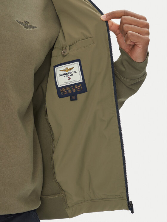 Aeronautica Militare Aeronautica Militare Geacă softshell 251AF499F559 Kaki Regular Fit