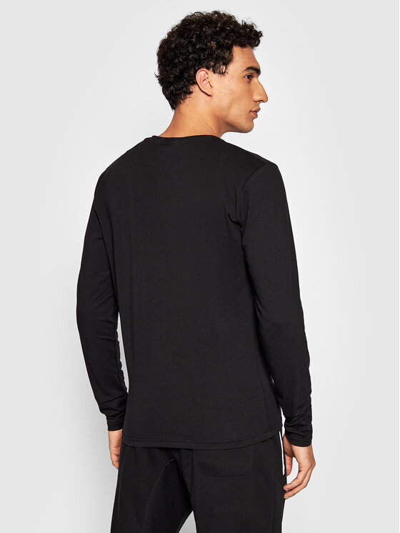Alpha Industries Alpha Industries S dlouhým rukávem Basic Small Logo 198517 Černá Regular Fit