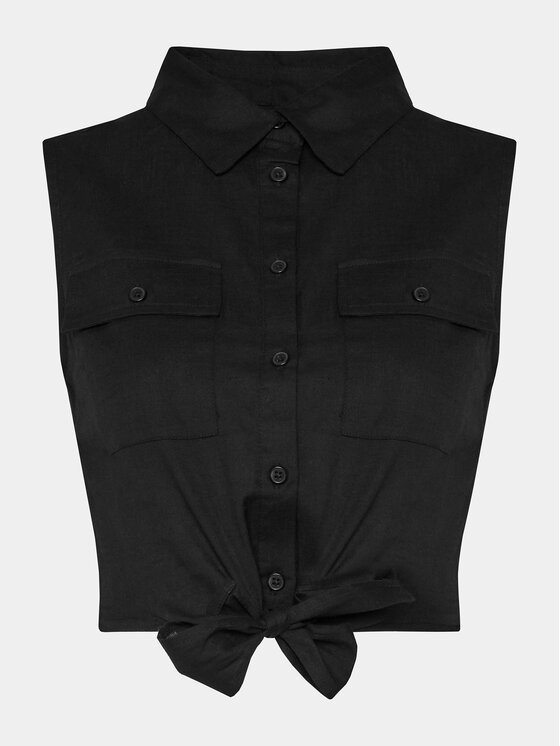 Brave Soul Brave Soul Srajca LWT-548ELIZABETH Črna Straight Fit