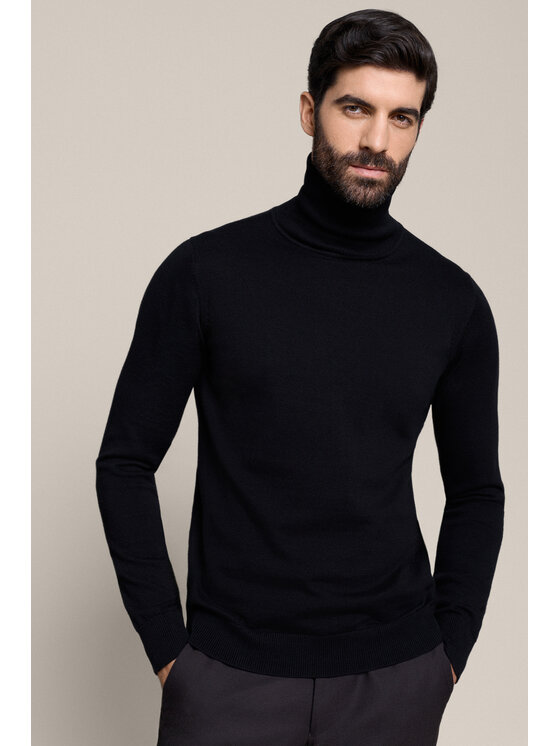 Lancerto Lancerto Sweter Jesse SW000211556013 Czarny Regular Fit