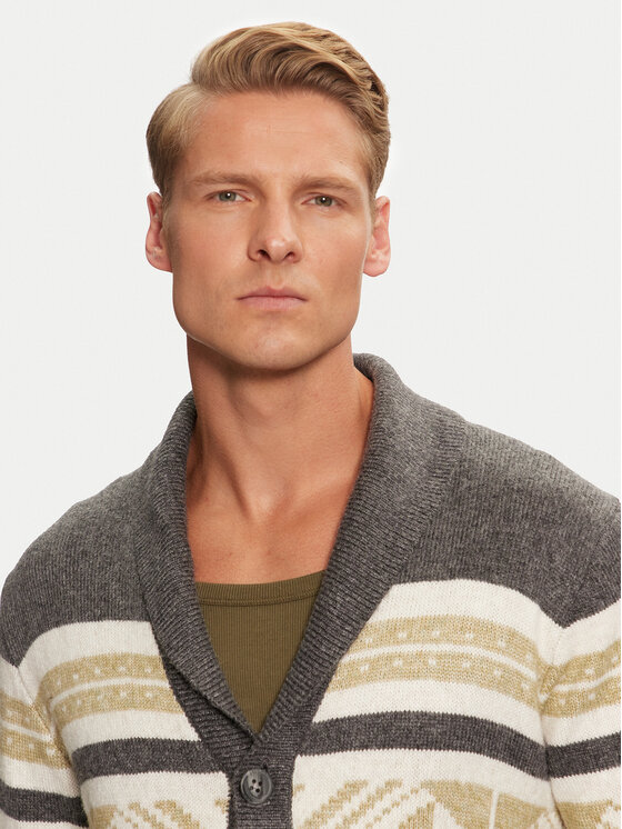 Guess Guess Strickjacke Efrem M4BR21 Z3HE2 Grau Regular Fit