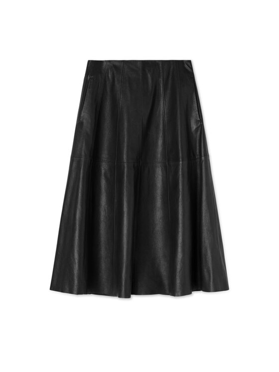 Trussardi Trussardi Gonna di pelle 1300A000688N033 Nero A-Line Fit