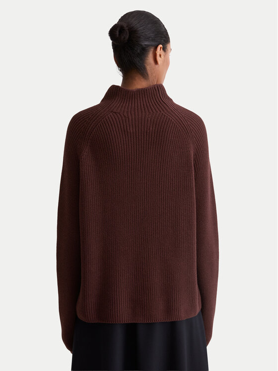 Marc O'Polo Marc O'Polo Rollkragenpullover 509 6059 60009 Dunkelrot Regular Fit