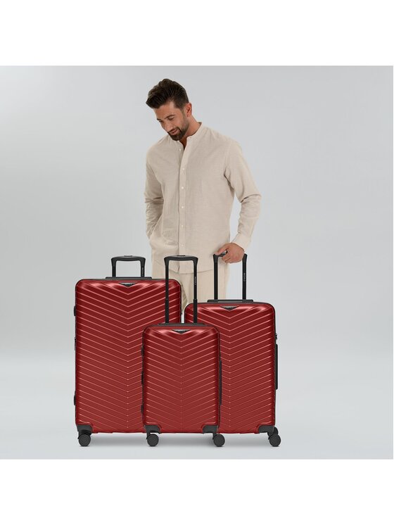 Redolz Redolz Komplet walizek 301086 Czerwony