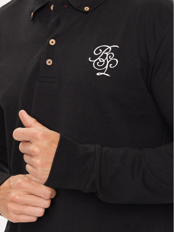 Brave Soul Brave Soul Polo särk MLT-412KLAY Must Regular Fit