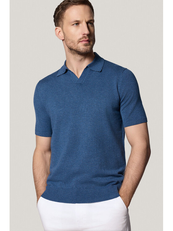 Próchnik Próchnik Polo PM6 PO073125000046 Niebieski Regular Fit
