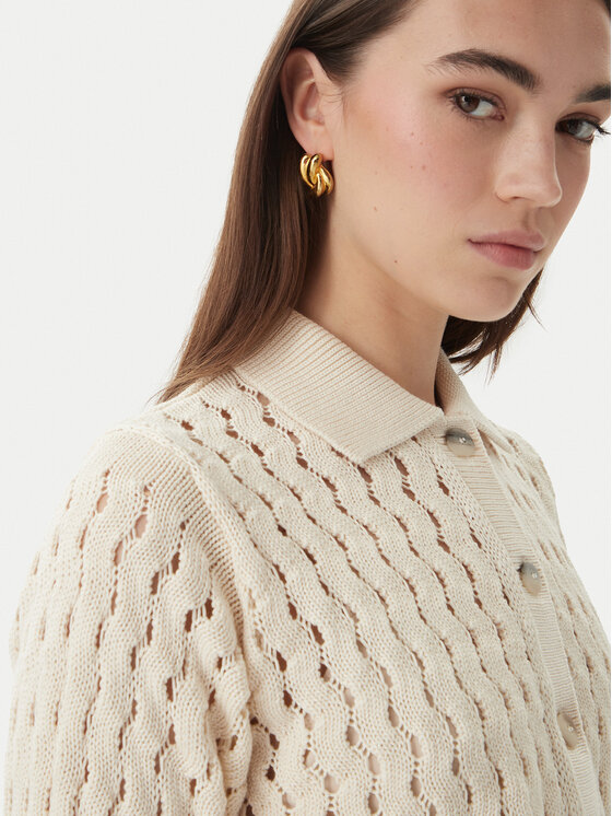 Marella Marella Strickjacke Voto 2613341055 Écru Regular Fit