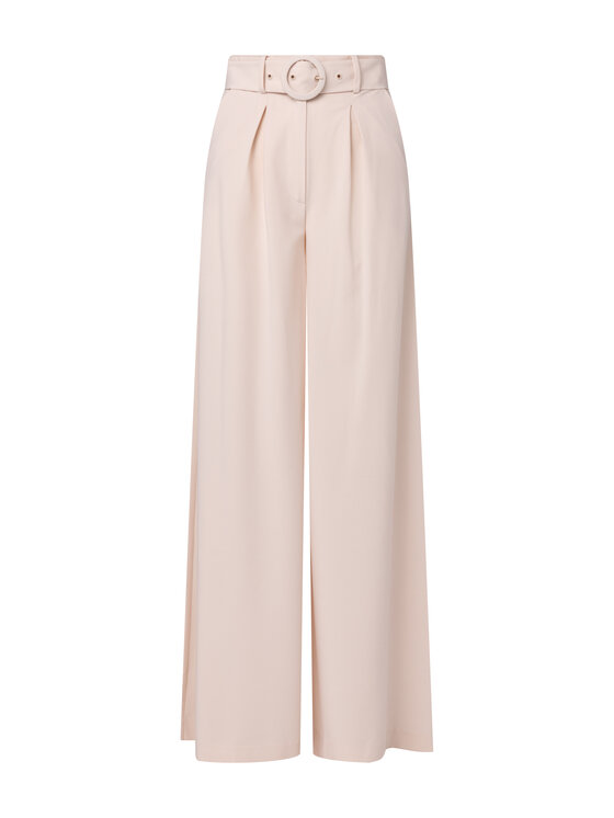 LAURELLA LAURELLA Kalhoty z materiálu LAURELLA 3VA002102 Béžová Regular Fit