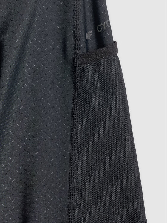 4F 4F Szorty rowerowe GET LOST FEEL FOUND Czarny Slim Fit