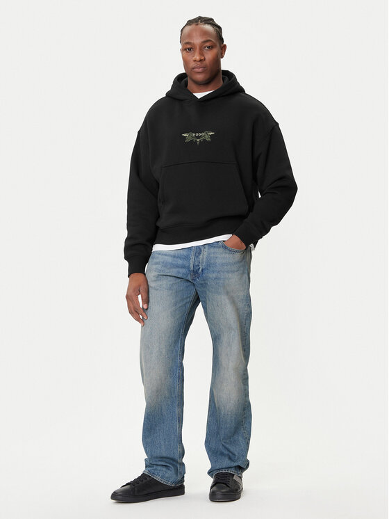 HUGO HUGO Bluza 50542558 Czarny Regular Fit