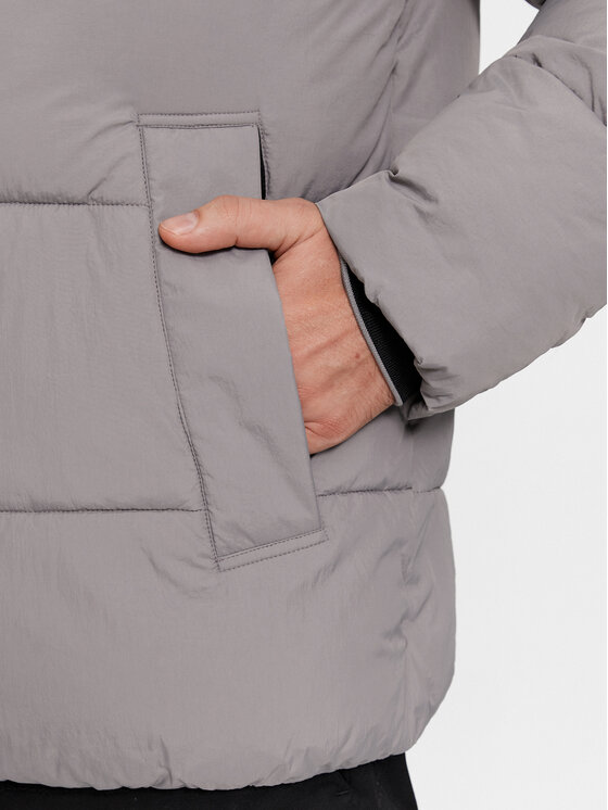 Calvin Klein Calvin Klein Μπουφάν χειμωνιάτικο Crinkle K10K110336 Γκρι Regular Fit