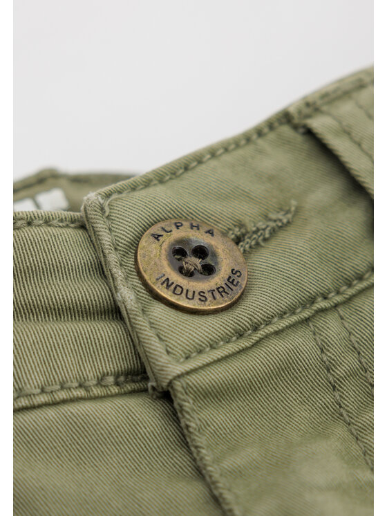 Alpha Industries Alpha Industries Spodnie cargo Combat Light Weight Pant Kids Zielony Regular Fit