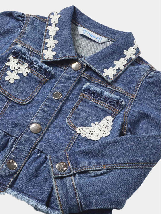 Mayoral Mayoral Jeans jakna 1434 Mornarsko modra Regular Fit