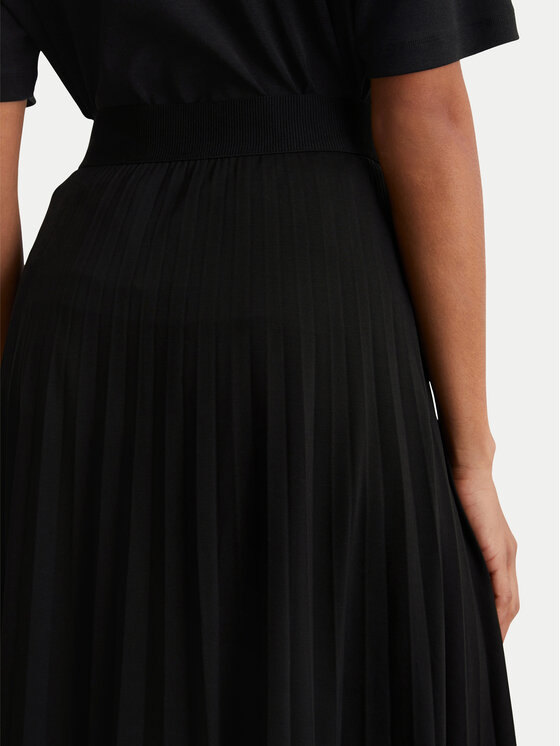 Marc O'Polo Marc O'Polo Plisuotas sijonas 506 2123 18017 Juoda Regular Fit