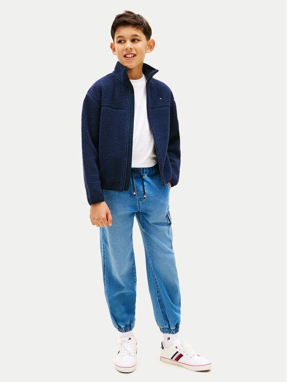 Tommy Hilfiger Tommy Hilfiger Flis KS0KS00739 Mornarsko modra Regular Fit