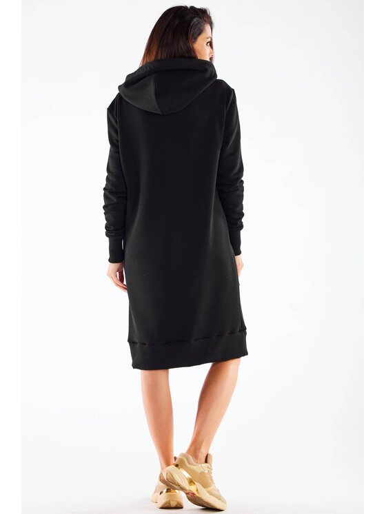 Infinite You Infinite You Sukienka dzianinowa M273 Czarny Basic Fit
