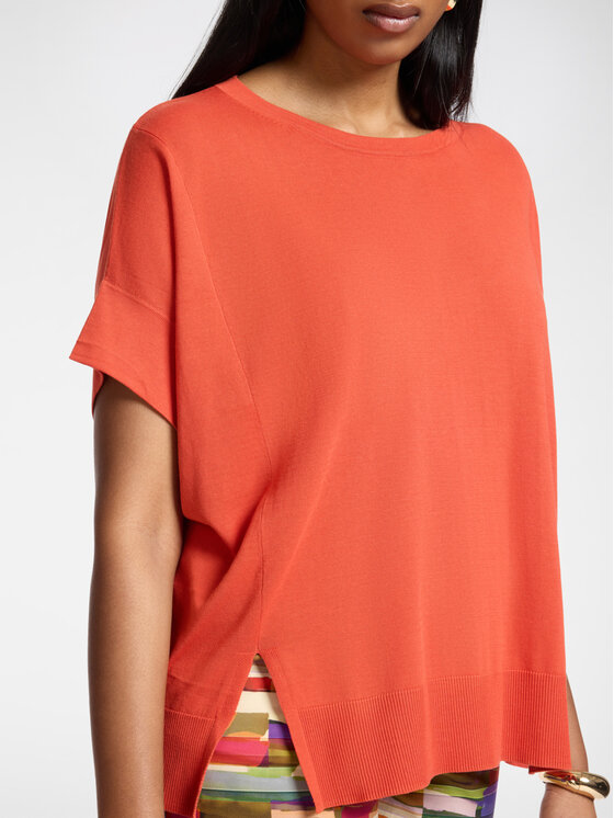 Elena Mirò Elena Mirò Sweter M549E001930N027 Pomarańczowy Boxy Fit