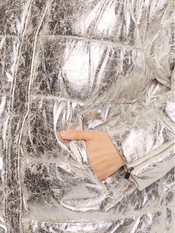 PINKO PINKO Geacă de iarnă Brunella 1 1G17Z5 A03G Argintiu Relaxed Fit