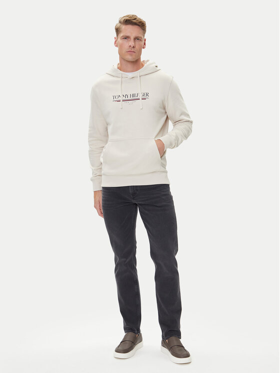 Tommy Hilfiger Tommy Hilfiger Bluza Brand Love MW0MW40534 Beżowy Regular Fit