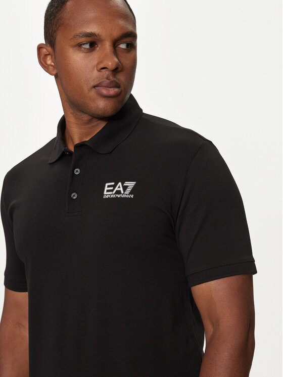 EA7 Emporio Armani EA7 Emporio Armani Polo 6DPF16 PJVQZ 1200 Crna Regular Fit