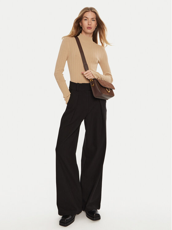 IVY OAK IVY OAK Rolák Kylie IO113143 Béžová Slim Fit