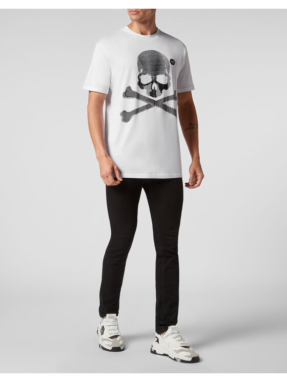PHILIPP PLEIN PHILIPP PLEIN T-Shirt 1873 Biały Regular Fit