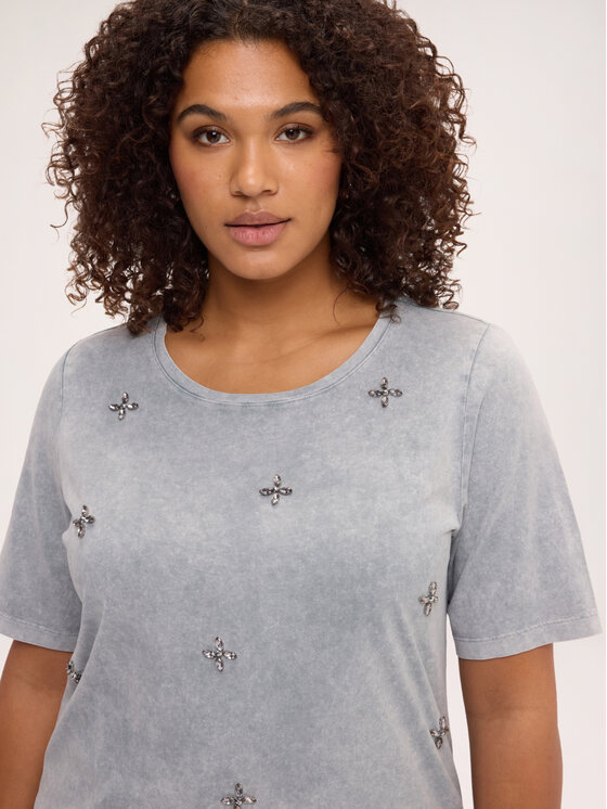 Fiorella Rubino Fiorella Rubino T-shirt G02UL009683N013 Grigio Regular Fit