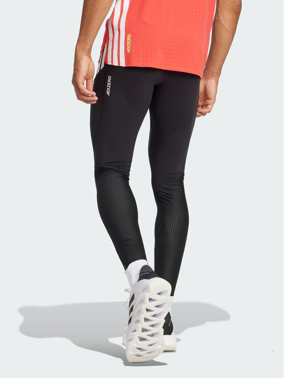 adidas adidas Legginsy Adizero Running Czarny Fitted Fit