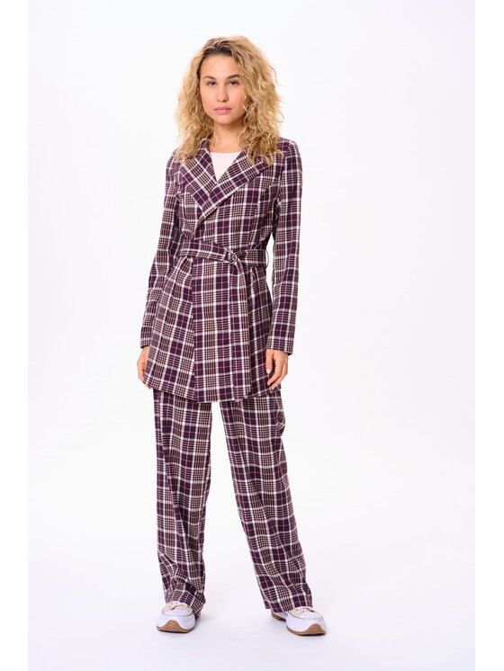 blue shadow blue shadow Marynarka Kanti Brązowy Regular Fit