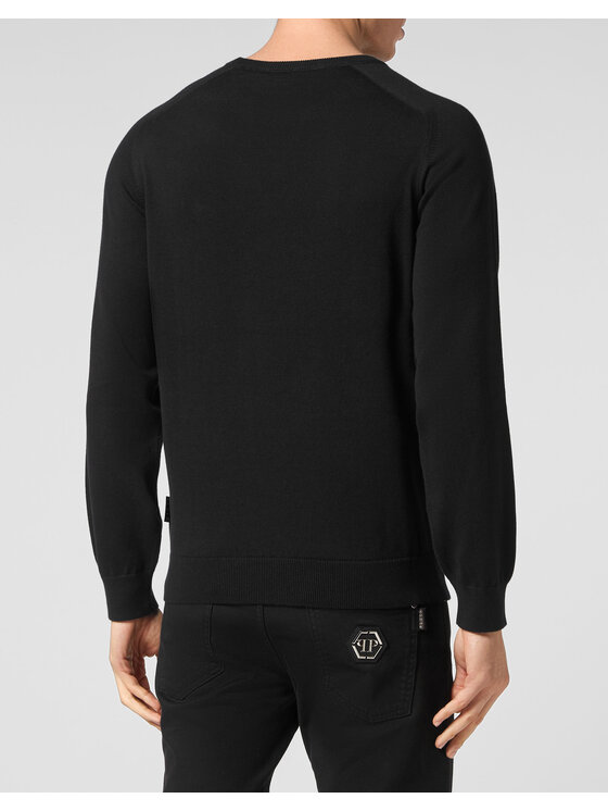 PHILIPP PLEIN PHILIPP PLEIN Longsleeve 199 Czarny Regular Fit