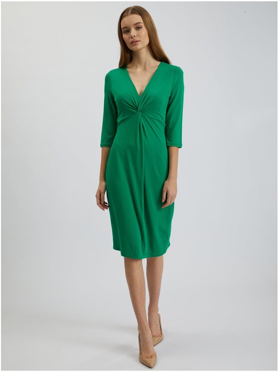 Orsay Orsay Sukienka 410248867000__L Zielony Regular Fit
