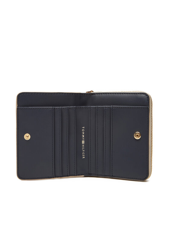 Tommy Hilfiger Tommy Hilfiger Portafoglio piccolo da donna Th Distinct Med Za AW0AW17473 Écru
