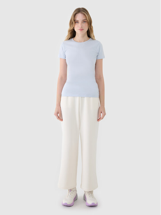 4F 4F Tričko COMMON GROUND Svetlo modrá Slim Fit