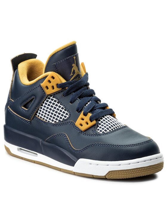 Nike Chaussures Air Jordan 4 Retro BG 408452 425 Bleu marine • Modivo.fr
