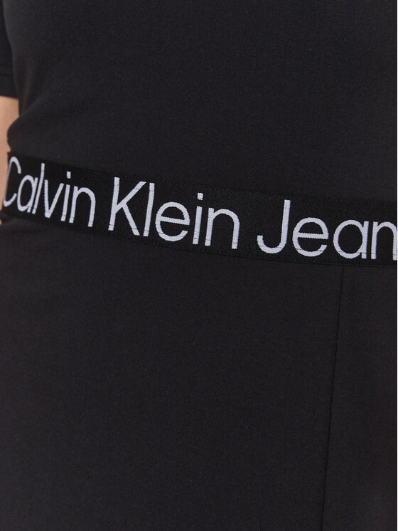 Calvin Klein Jeans Calvin Klein Jeans Každodenné šaty J20J221408 Čierna Regular Fit
