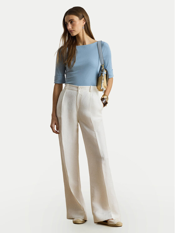 LAUREN RALPH LAUREN LAUREN RALPH LAUREN Blúzka 200654963201 Svetlo modrá Slim Fit