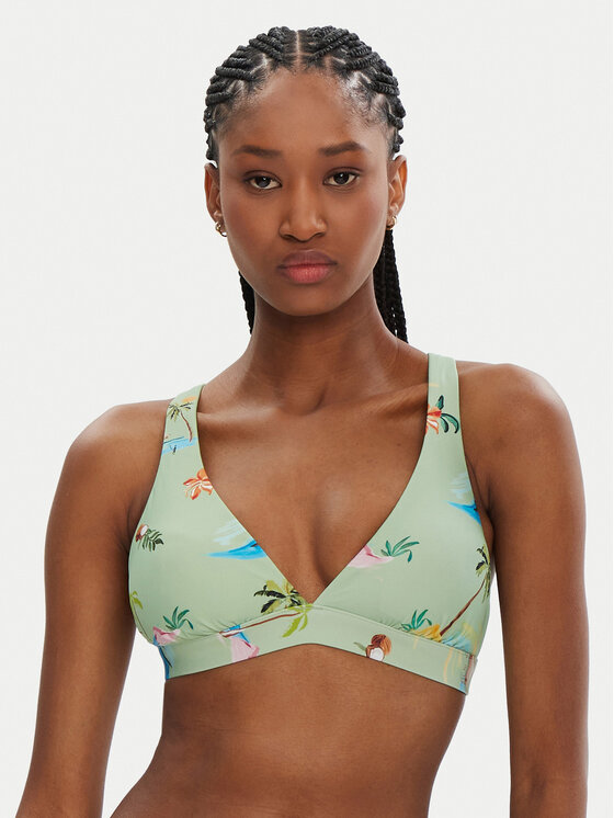 Seafolly Seafolly Bikini felső Isla Palm 31514MF216 Zöld