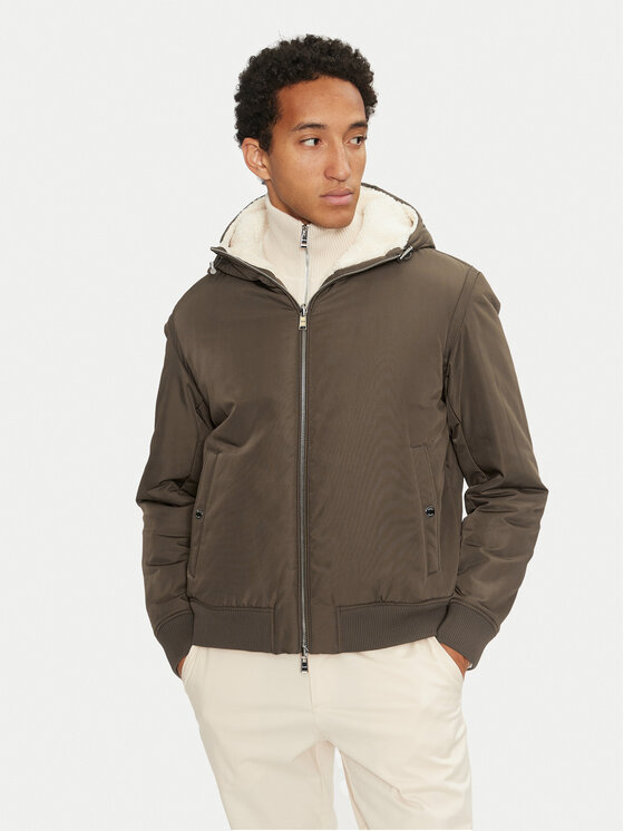Boss Prechodná bunda 50524669 Zelená Regular Fit