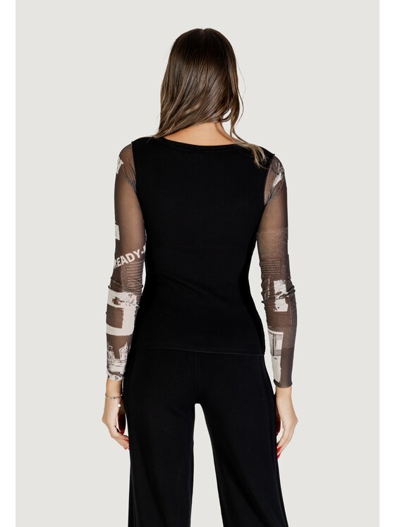 Desigual Desigual Longsleeve TS_LISBOA Nero Casual Fit