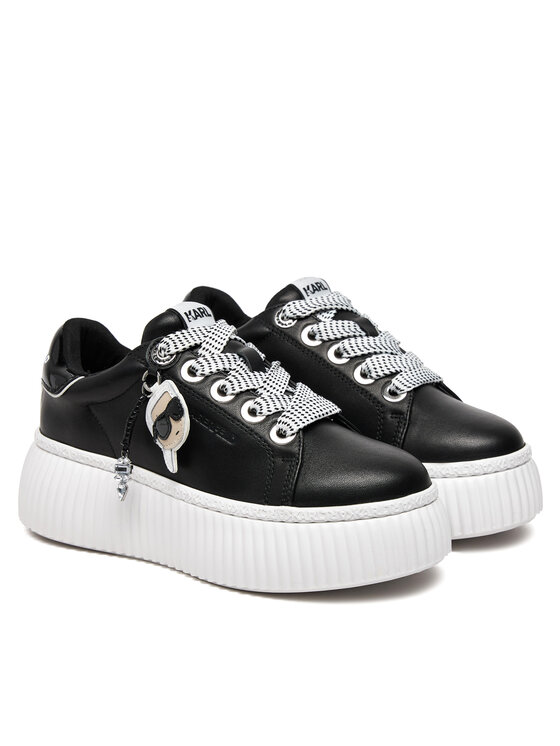 KARL LAGERFELD KARL LAGERFELD Sneakersy Krepper Lo KL42376T Čierna