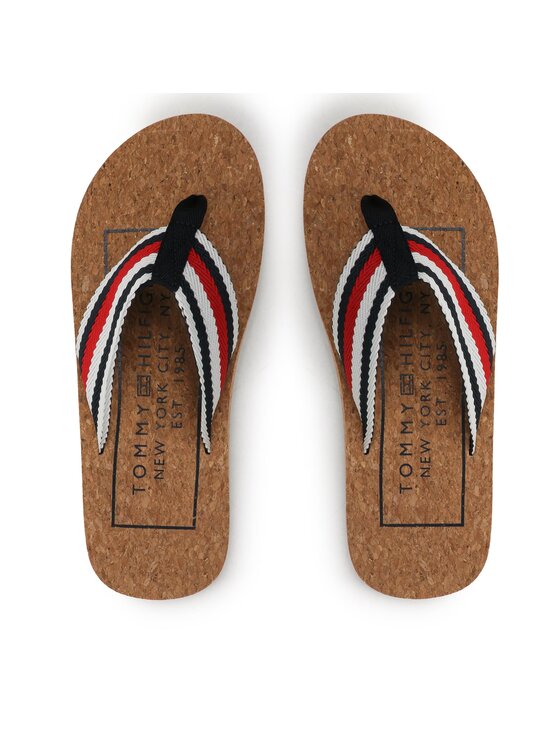 Tommy Hilfiger Japanke Cork Beach Sandal FM0FM04475 Šarena