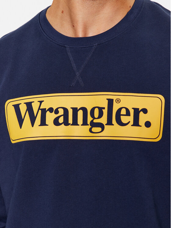 Wrangler Wrangler Felpa Seasonal 112341196 Blu scuro Regular Fit