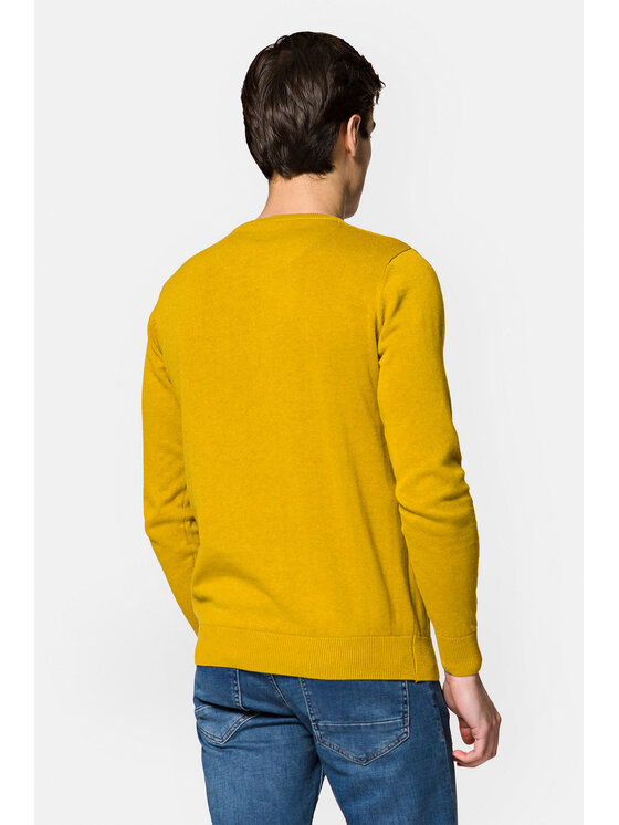 Lancerto Lancerto Sweter Jason SW073222000076 Żółty Regular Fit