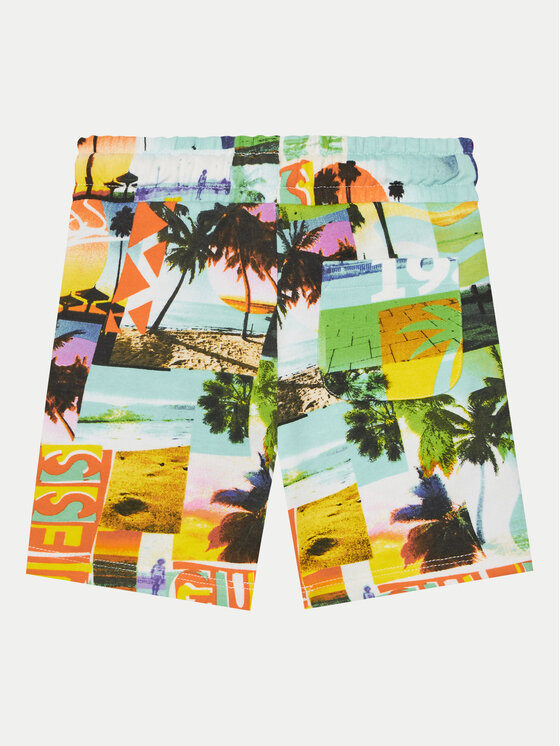 Guess Guess Pantaloncini di tessuto N5GD13 KA6R4 Multicolore Regular Fit